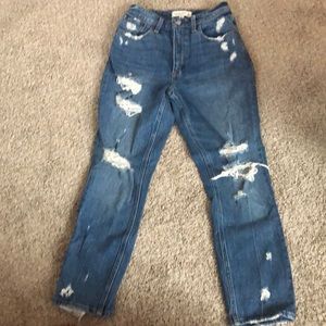 Abercrombie and Fitch curve love mom jeans